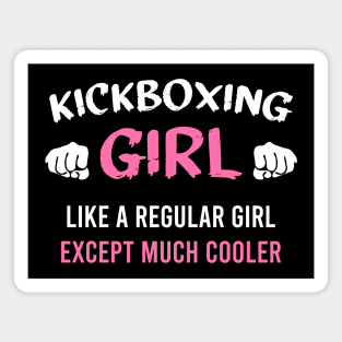 Kickboxing girl, gift for kick boxing woman Magnet
